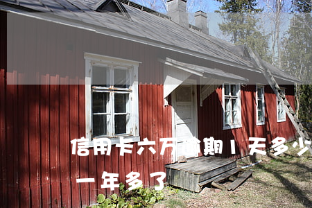 信用卡六万逾期1天多少钱(信用卡6万逾期一年多了)
