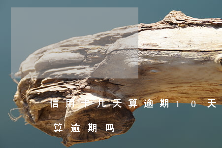 信用卡几天算逾期10天(信用卡晚10天还算逾期吗)