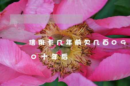 信用卡几年前欠几百(09年欠信用卡1700,十年后)