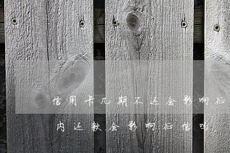 信用卡几期不还会影响征信(在信用卡宽限期内还款会影响征信吗)
