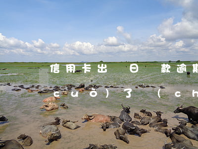 信用卡出賬日還款逾期怎么辦(還款日記錯(cuò)了,產(chǎn)生逾期怎么辦)