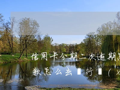 信用卡分期二次逾期怎么協(xié)商還款(怎么去銀行協(xié)商信用卡逾期分期)