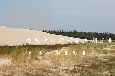 信用卡分期付款逾期了會怎樣(逾期的信用卡可以分期還款嗎)