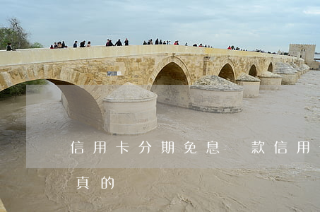 信用卡分期免息貸款(信用卡分期免息貸款是真的嗎)