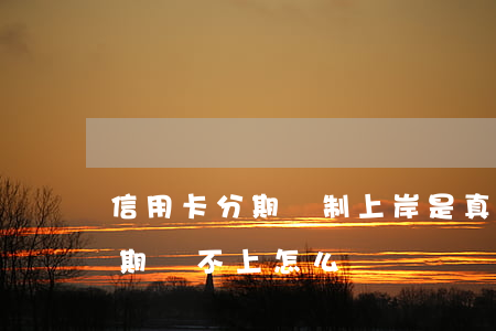信用卡分期強制上岸是真的嗎-欠信用卡分期還不上怎么辦