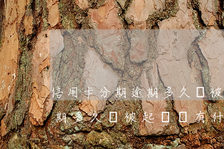 信用卡分期逾期多久會被起訴(信用卡分期逾期多久會被起訴會有什么后果)