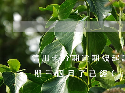 信用卡分期逾期被起訴了怎么辦 我信用卡逾期三個月了已經(jīng)被起訴了怎么辦
