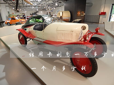 信用卡利息一万多少利(是信用卡一万元利息一个月多少钱)