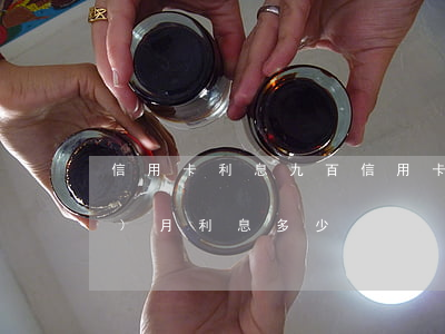 信用卡利息九百 信用卡9500一個(gè)月利息多少