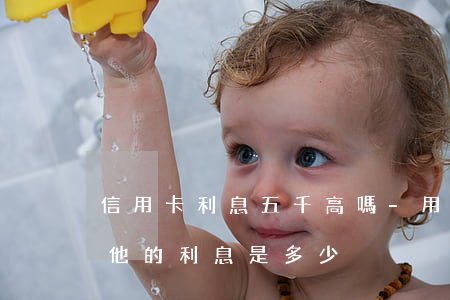 信用卡利息五千高嗎-用信用卡5000元他的利息是多少