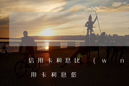 信用卡利息比網(wǎng)貸高(貸款比信用卡利息低)