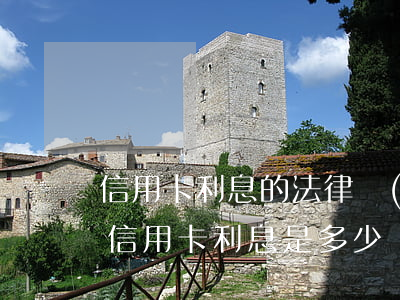 信用卡利息的法律規(guī)定-正常的信用卡利息是多少