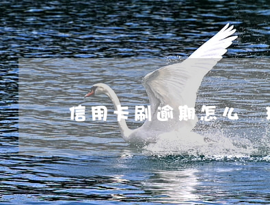 信用卡刷逾期怎么處理(信用卡逾期如何處理)