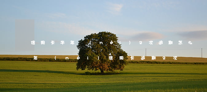 信用卡半年內(nèi)2次逾期怎么樣(兩年內(nèi)信用卡逾期2次)