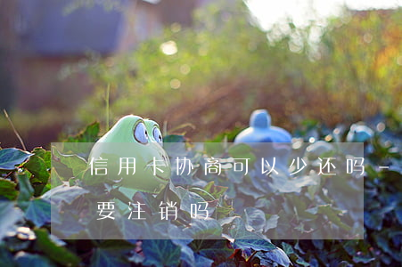信用卡协商可以少还吗-协商还款的信用卡要注销吗?