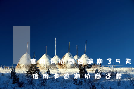 信用卡协商后逾期了5天再还款(2021年信用卡逾期协商还款)