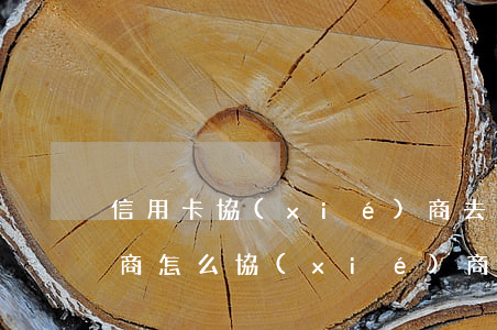 信用卡協(xié)商去哪里協(xié)商(怎么協(xié)商信用卡)