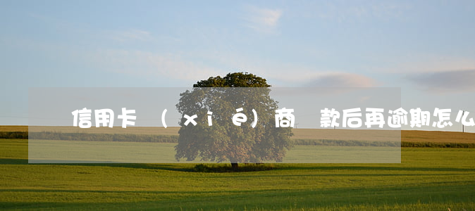 信用卡協(xié)商還款后再逾期怎么辦