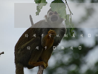 信用卡可以倒著用為什么還逾期(貸款逾期后信用卡還能用嗎)
