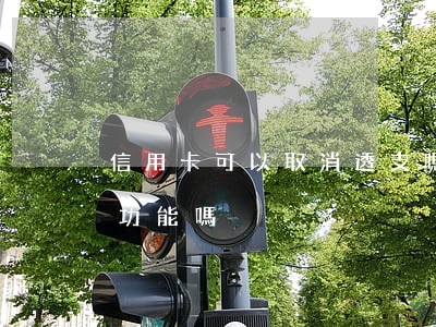 信用卡可以取消透支嗎(信用卡可以關閉透支功能嗎)