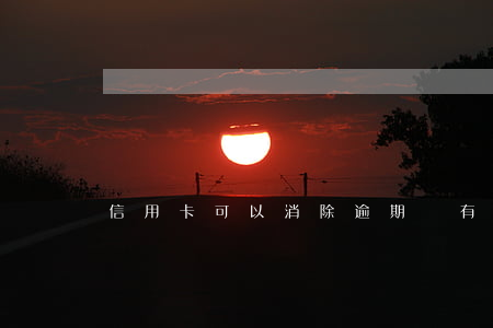 信用卡可以消除逾期嗎(有逾期能過的信用卡)