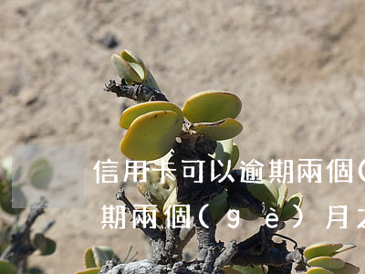 信用卡可以逾期兩個(gè)月嗎(信用卡逾期兩個(gè)月之后還可以正常使用嗎)