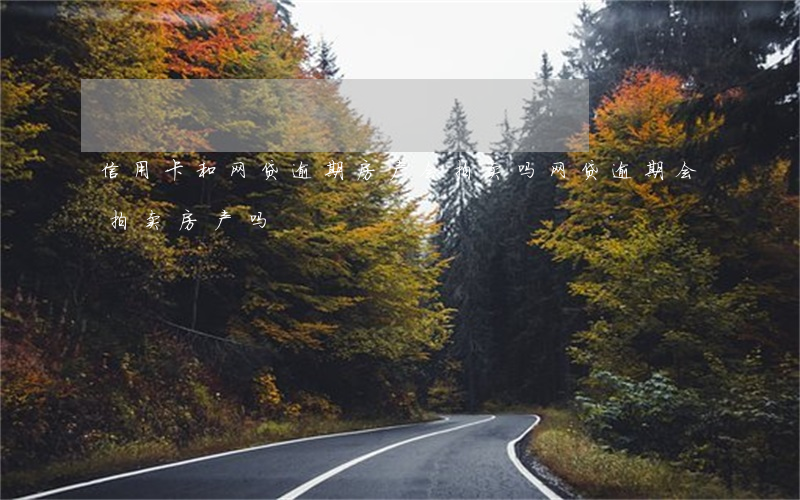 信用卡和网贷逾期房产会拍卖吗(网贷逾期会拍卖房产吗?)