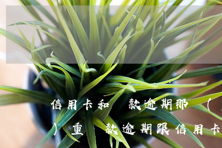 信用卡和貨款逾期那個(gè)嚴(yán)重(貸款逾期跟信用卡逾期一樣嗎)