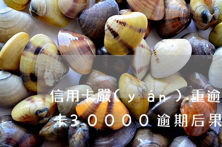信用卡嚴(yán)重逾期3萬多后果(信用卡30000逾期后果)