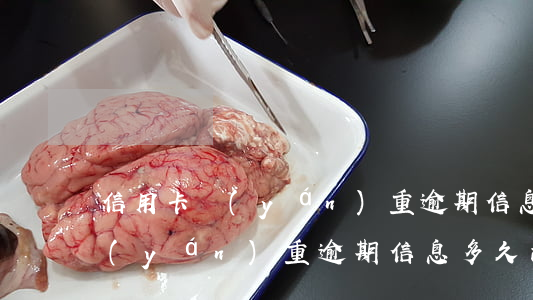 信用卡嚴(yán)重逾期信息-信用卡嚴(yán)重逾期信息多久消除