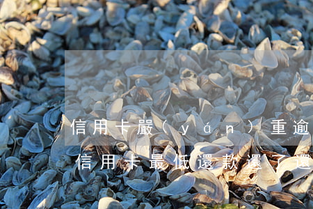信用卡嚴(yán)重逾期能最低還款嗎(把信用卡最低還款還了還算逾期嗎)