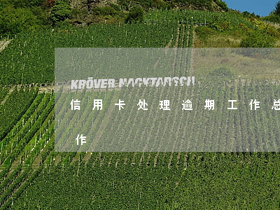信用卡处理逾期工作总结（信用卡处理逾期工作）