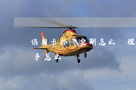 信用卡外債逾期怎么處理(信用卡逾期負債太多怎么辦)