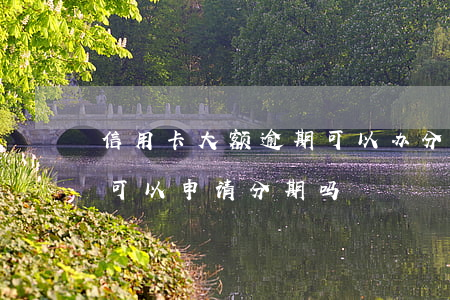 信用卡大额逾期可以办分期吗-银行卡逾期可以申请分期吗