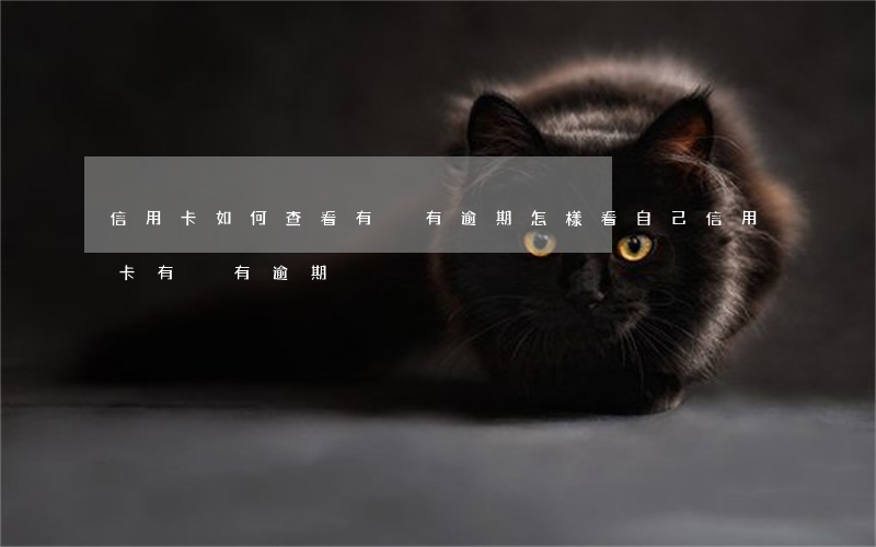 信用卡如何查看有沒有逾期(怎樣看自己信用卡有沒有逾期)