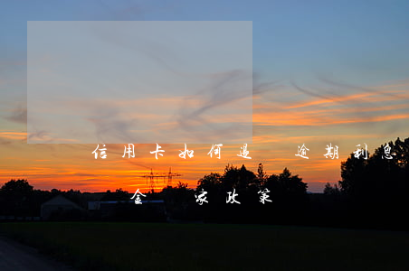 信用卡如何退還逾期利息(信用卡逾期退息違約金國家政策)