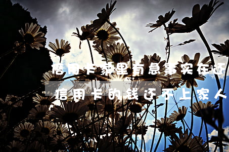 信用卡家里有急事实在还不上了怎么办-欠信用卡的钱还不上家人有责任吗