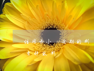 信用卡小額逾期的影響嗎(信用卡小金額逾期有什么影響)