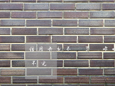 信用卡就不還了愛咋咋地(信用卡怎么還都還不完)