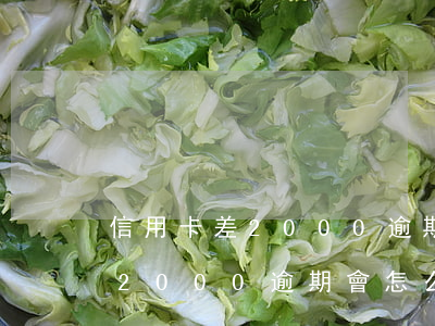信用卡差2000逾期會怎么樣-信用卡差2000逾期會怎么樣嗎