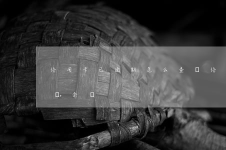 信用卡已逾期怎么查詢(信用卡已逾期怎么查詢余額)