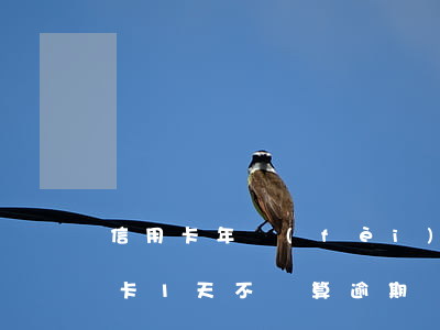 信用卡年費(fèi)多久沒還算逾期(信用卡1天不還算逾期)