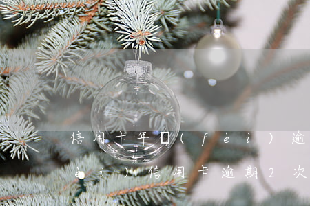 信用卡年費(fèi)逾期兩次 五年內(nèi)信用卡逾期2次