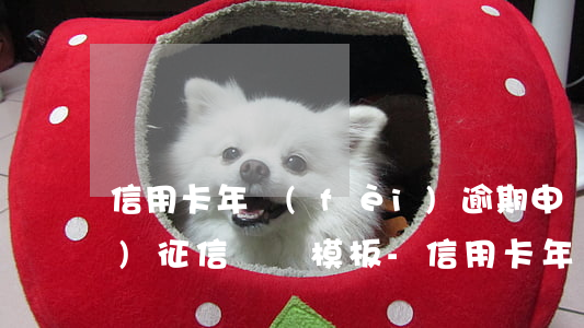 信用卡年費(fèi)逾期申請(qǐng)征信異議模板-信用卡年費(fèi)逾期申請(qǐng)征信異議模板怎么寫