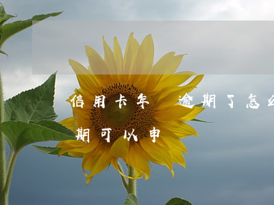 信用卡年費逾期了怎么辦(信用卡年費導致逾期可以申訴)