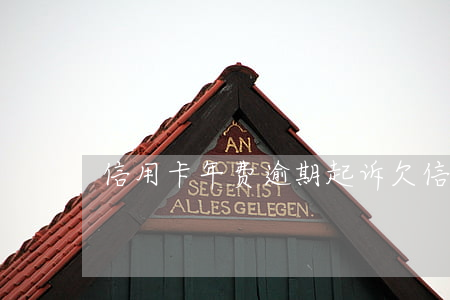 信用卡年费逾期起诉(欠信用卡逾期被起诉)
