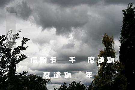 信用卡幾千額度逾期變幾萬(信用卡3500額度逾期兩年)