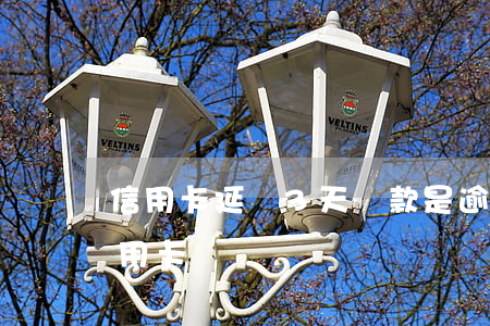 信用卡延遲3天還款是逾期嗎(遲了三天還信用卡)