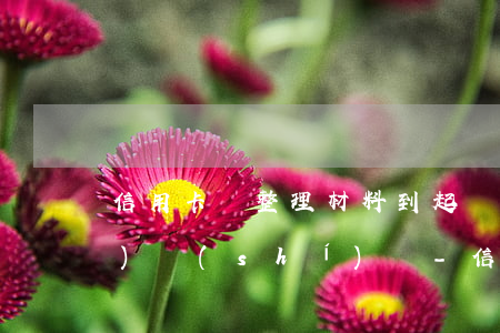 信用卡從整理材料到起訴多長(zhǎng)時(shí)間-信用卡 多久起訴