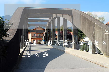 信用卡徹底還不起了怎么辦(信用卡還不完了怎么辦)